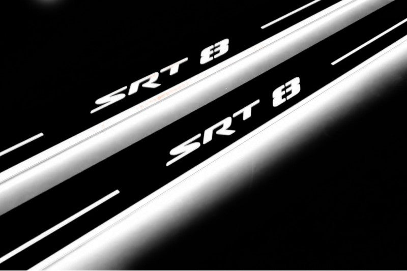 Dodge Challenger Auto Door Sills With Logo SRT8 - decoinfabric