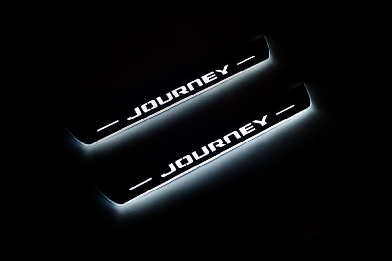 Dodge Journey 2009+ Car Sill With Logo Journey Dodge Led Door Sills opdesign