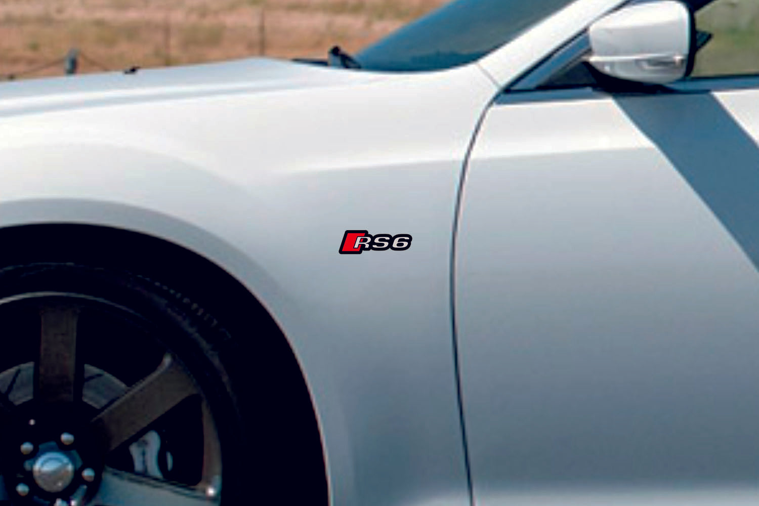 Audi emblem for fenders with RS6 logo Fender decoinfabric