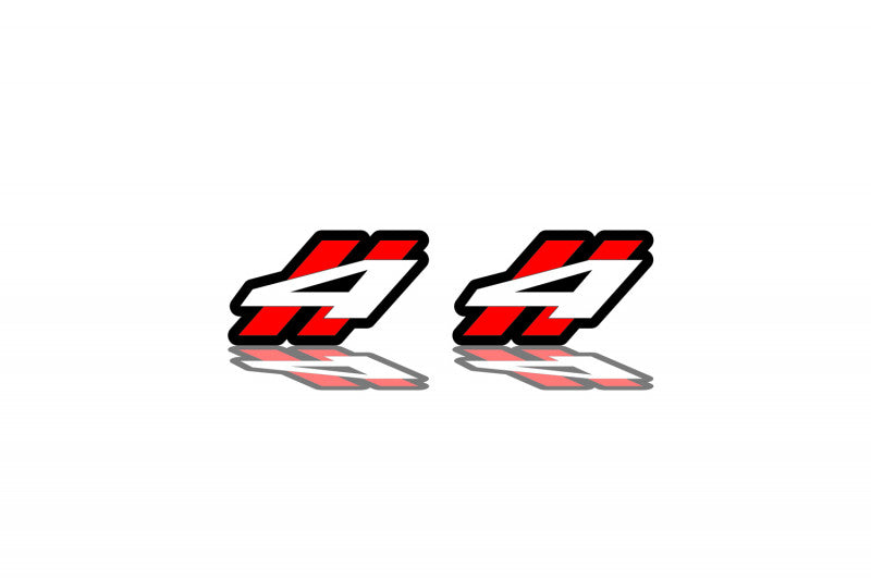 Car emblem badge for fenders with 4WD logo Fender decoinfabric