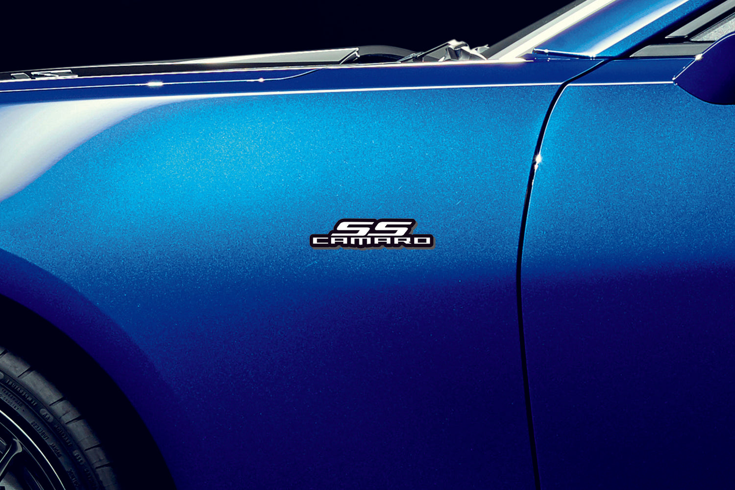 Chevrolet Camaro emblem for fenders with Camaro SS logo Fender decoinfabric