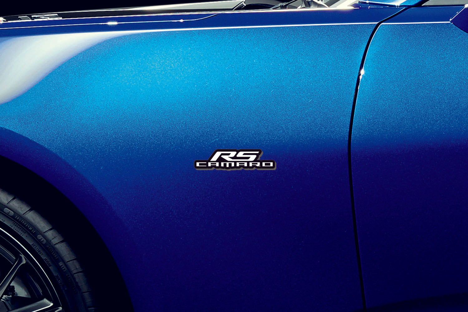 Chevrolet Camaro emblem for fenders with RS Camaro logo Fender decoinfabric