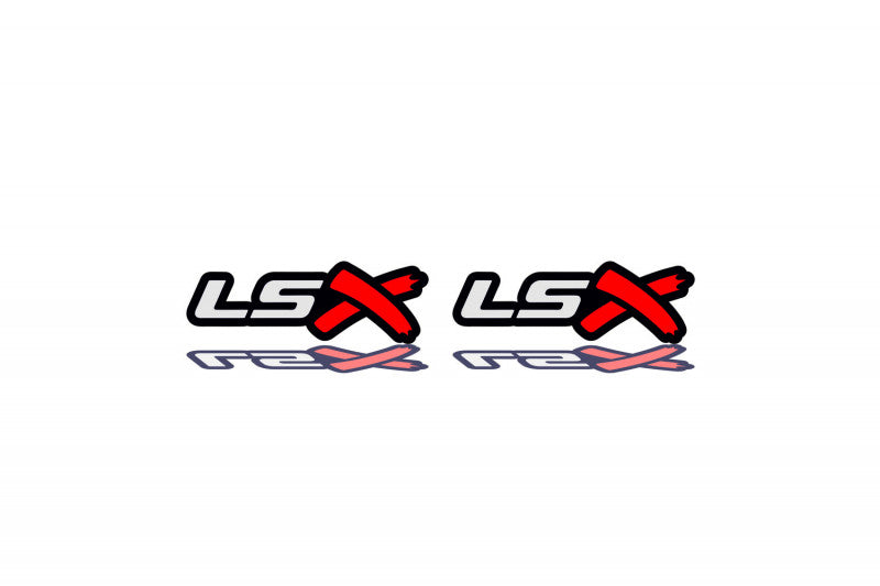 Chevrolet emblem for fenders with LSX logo Fender decoinfabric BLACK YELLOW