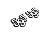 Fiat emblem for fenders with 595 logo Fiat emblems decoinfabric