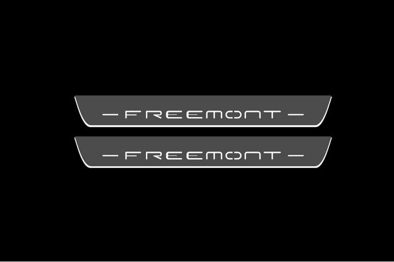 Fiat Freemont 2011+ Car Door Sill With Logo Freemont Fiat Led Door Sills opdesign