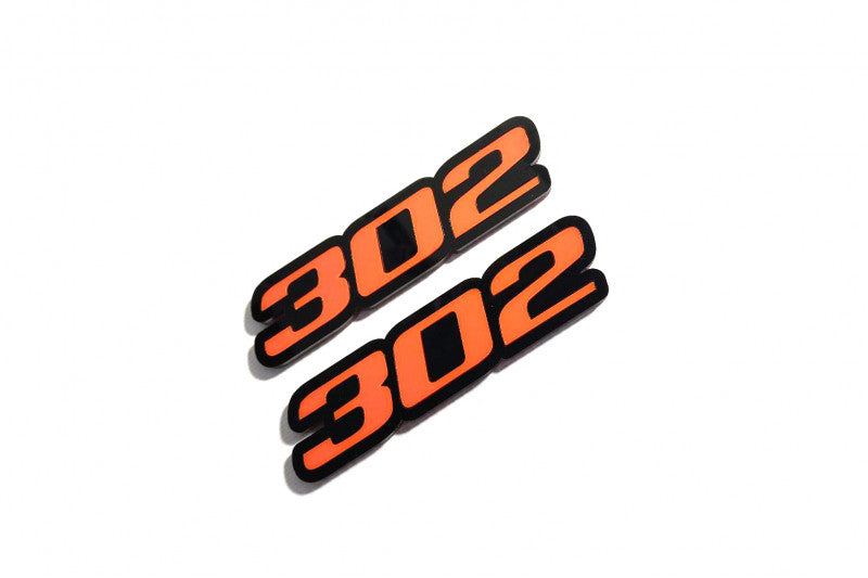 Ford emblem for fenders with 302 logo Ford emblems decoinfabric