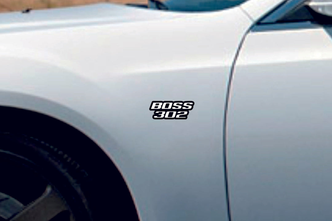 Ford Mustang Emblem & Badges set with BOSS 302 logo Ford emblems decoinfabric