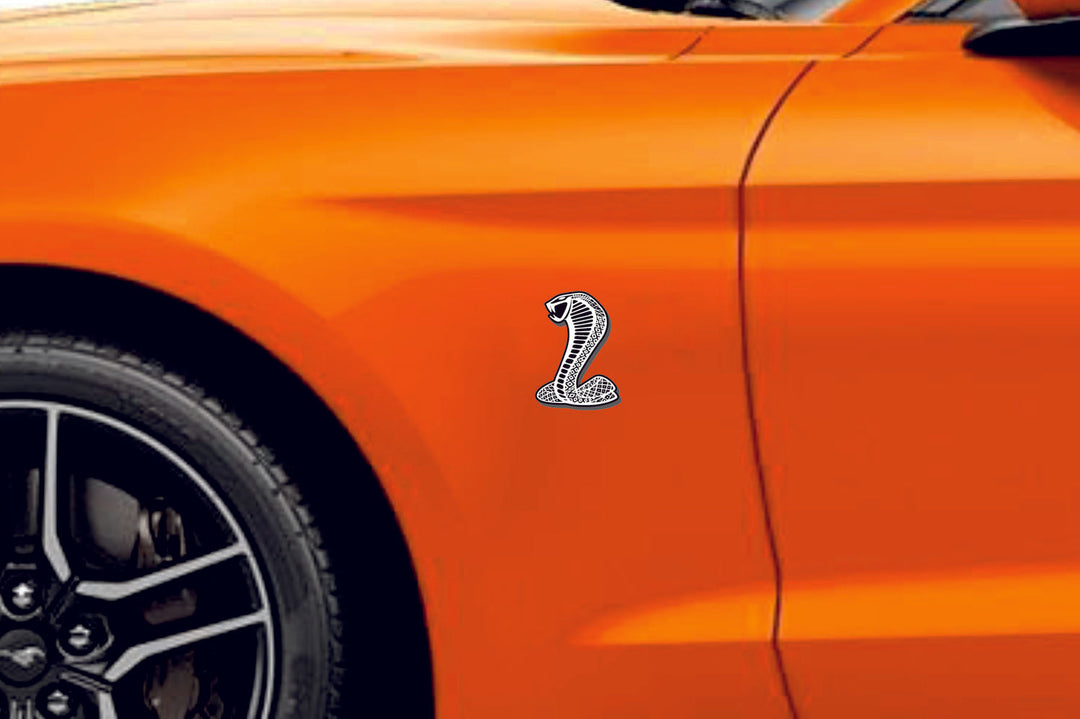 Ford Emblem & Badges set with Mustang Snake logo Ford emblems decoinfabric