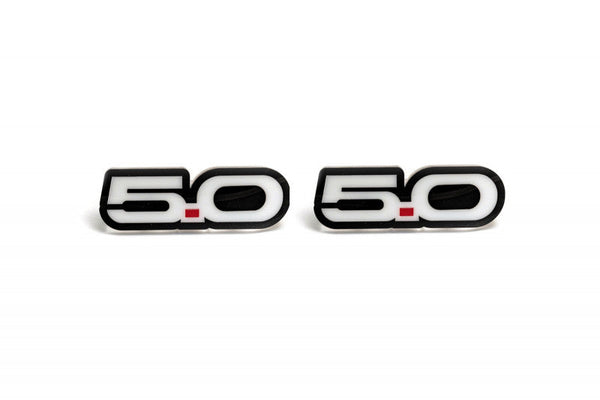 Ford Mustang emblem for fenders with 5.0 logo