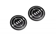 Ford Mustang emblem for fenders with Bullitt logo Ford emblems decoinfabric BLACK WHITE