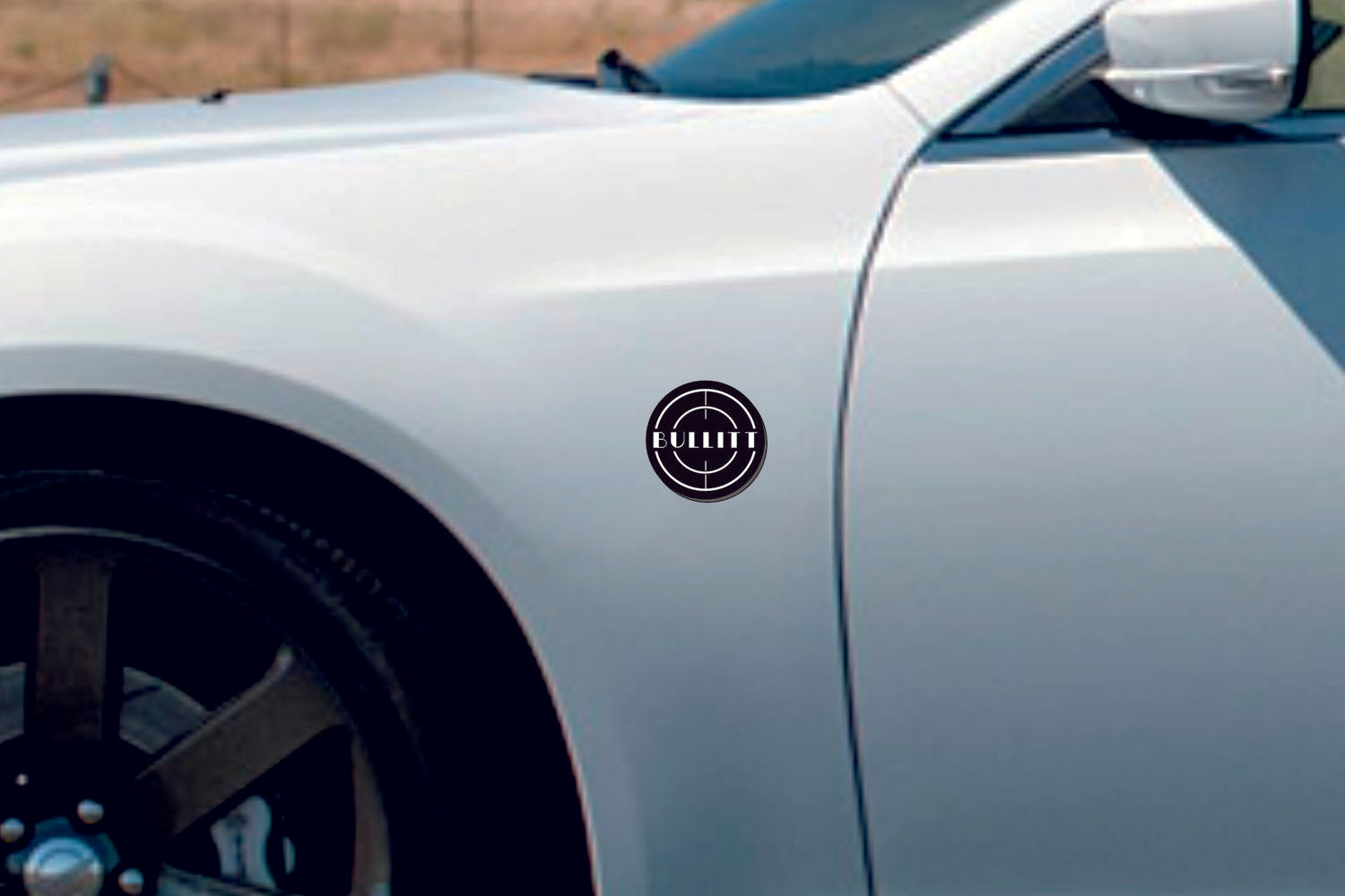 Ford Mustang emblem for fenders with Bullitt logo