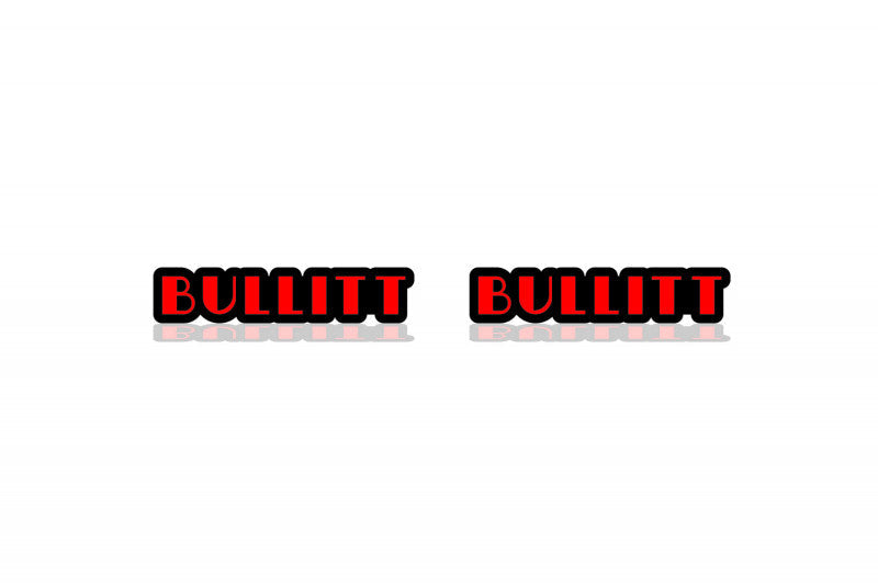 Ford Mustang Emblem & Badges set with Bullitt logo (Type 2) Ford emblems decoinfabric
