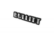 Ford Mustang Emblem & Badges set with Bullitt logo (Type 2) Ford emblems decoinfabric BLACK SILVER MIRROR