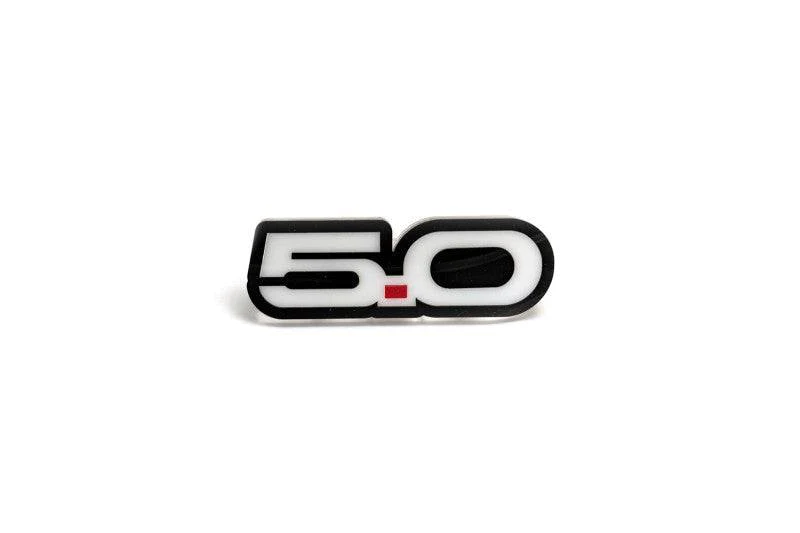 Ford tailgate trunk rear emblem with 5.0 logo Ford emblems decoinfabric