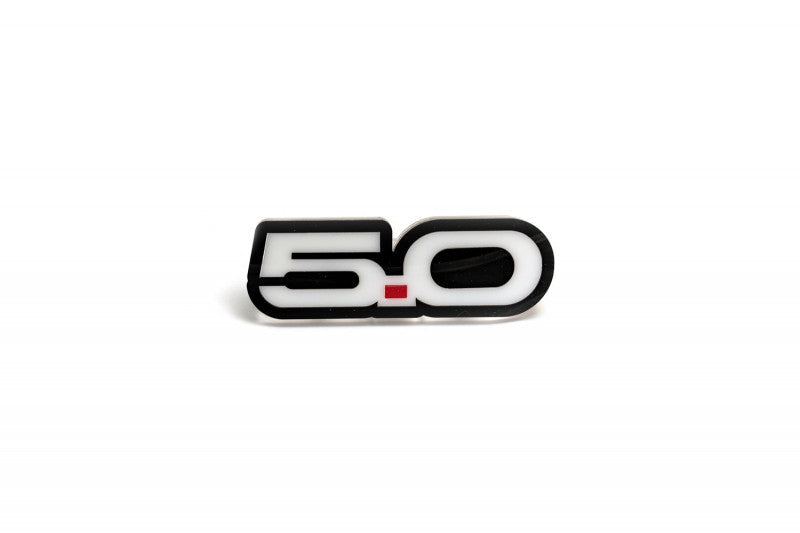 Ford Emblem & Badges set with 5.0 logo Ford emblems decoinfabric BLACK WHITE