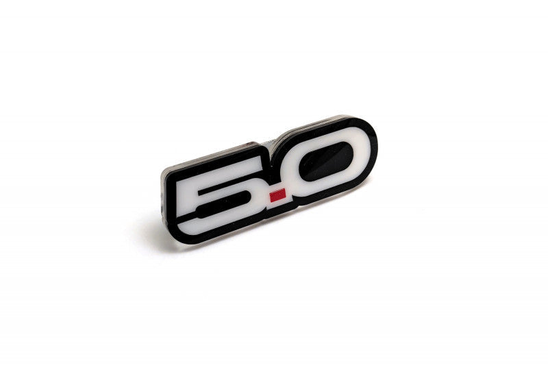 Ford Radiator grille emblem with 5.0 logo Ford emblems decoinfabric