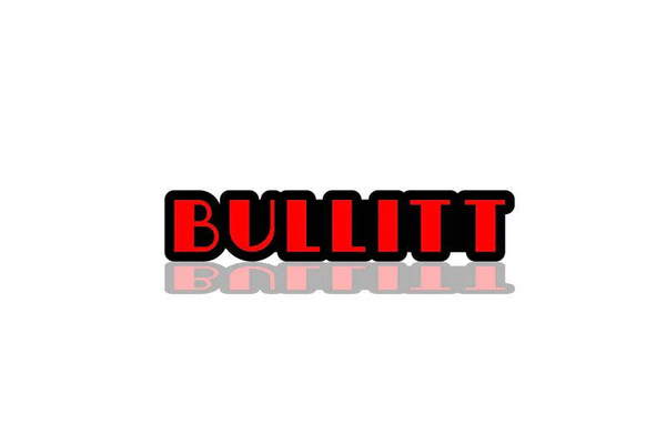 Ford tailgate trunk rear emblem with Bullitt logo (type 3)