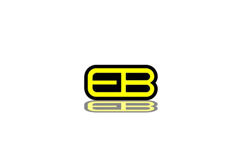 Ford tailgate trunk rear emblem with EB logo Ford emblems decoinfabric