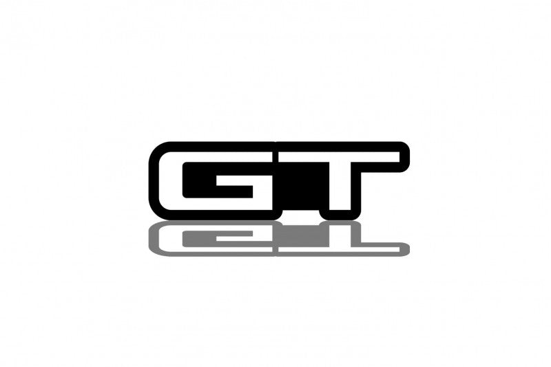 Ford Mustang Emblem & Badges set with GT logo Ford emblems decoinfabric BLACK WHITE