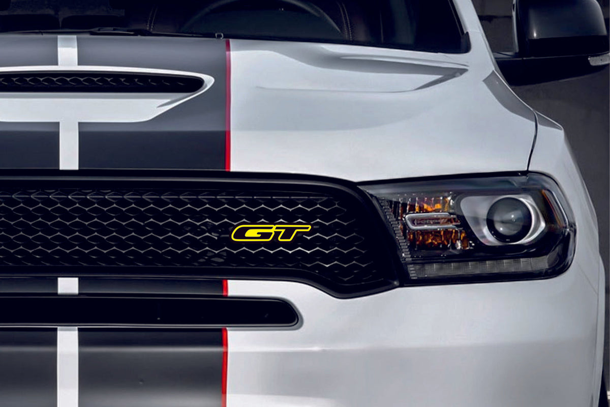 Ford Radiator grille emblem with GT logo (Type 3) – decoinfabric