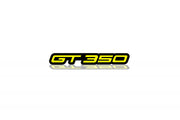 Ford Radiator grille emblem with GT350 logo Ford emblems decoinfabric BLACK YELLOW
