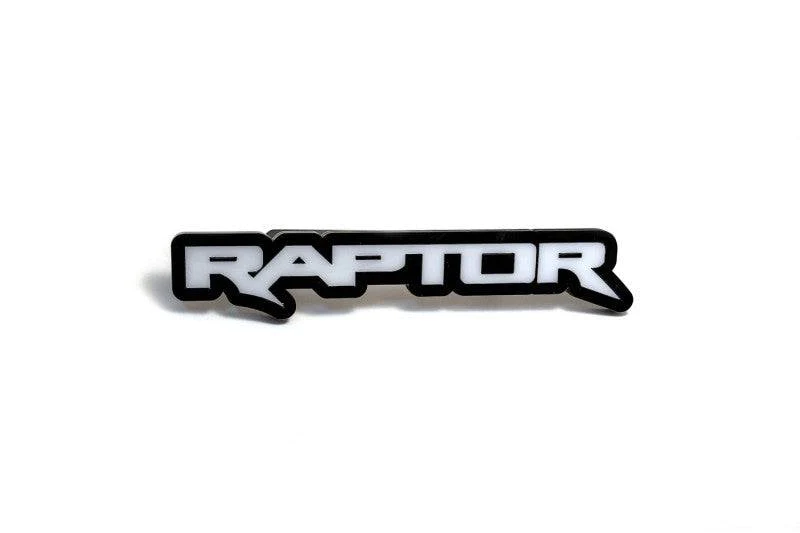 Ford tailgate trunk rear emblem with Raptor logo Ford emblems decoinfabric BLACK BLACK