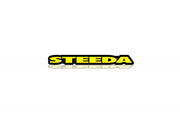 Ford Radiator grille emblem with Steeda logo Ford emblems decoinfabric