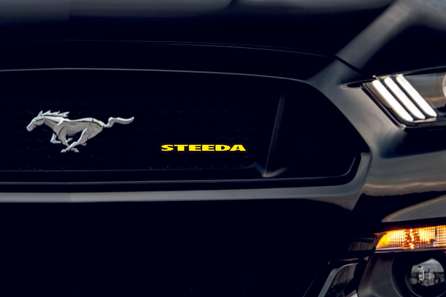 Ford Radiator grille emblem with STEEDA logo