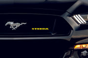 Ford Radiator grille emblem with Steeda logo Ford emblems decoinfabric