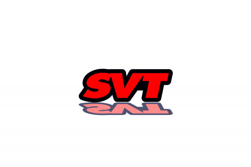 Ford Radiator grille emblem with SVT logo Ford emblems decoinfabric BLACK RED