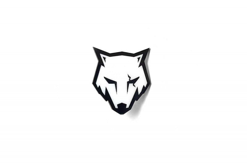 Ford Mustang tailgate trunk rear emblem with Coyote logo Ford emblems decoinfabric BLACK WHITE