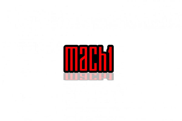 Ford tailgate trunk rear emblem with Mach 1 logo