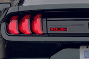 Ford tailgate trunk rear emblem with Roush logo Ford emblems decoinfabric