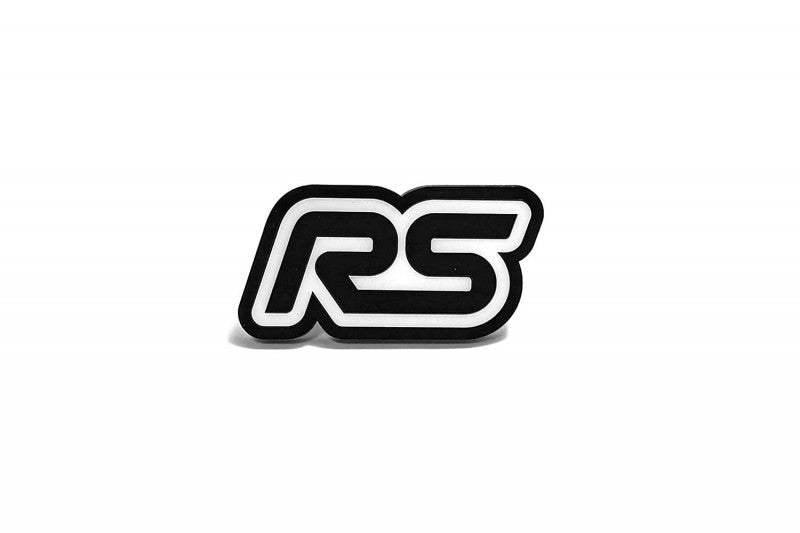 Ford Emblem & Badges set with RS logo (Type 2) Ford emblems decoinfabric BLACK WHITE