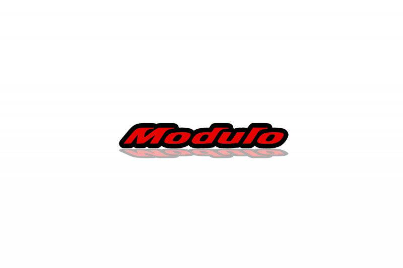 Honda Emblem & Badges set with Modulo logo Honda emblems decoinfabric BLACK RED