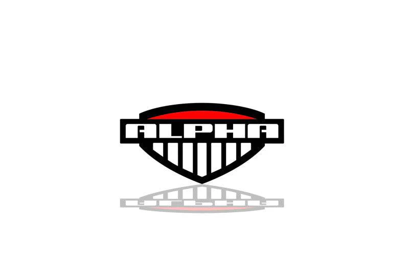 Hummer Radiator grille emblem with Alpha logo Hummer emblems decoinfabric