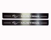 Ford Mustang VI 2015-2023 Illuminated LED Door Sill Plates With Mustang Logo Ford Led Door Sills opdesign
