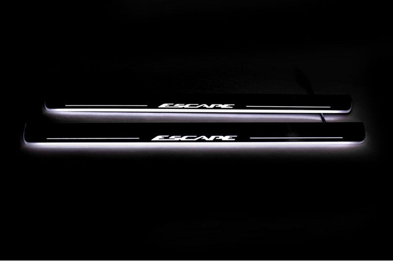 Ford Escape III 2013-2019 Car Sill With Logo Escape Ford Led Door Sills opdesign
