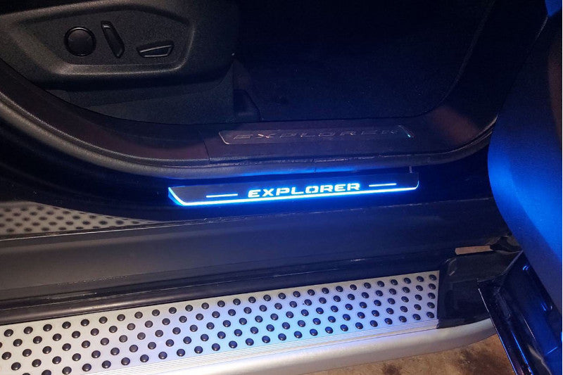 Ford Explorer V Car Door Sill With Logo Explorer - decoinfabric