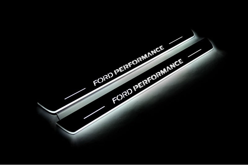 Ford Focus III 2011-2018 LED Car Door Sill With Logo Ford Perfomance Ford Led Door Sills opdesign