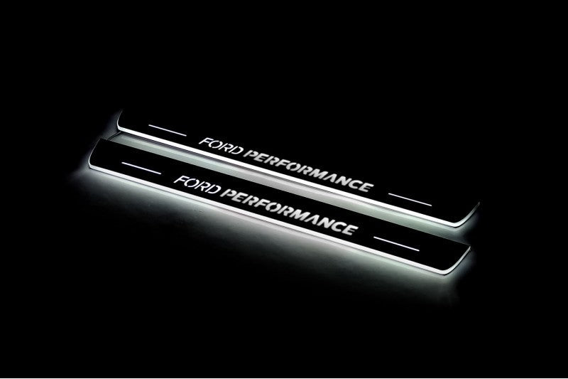 Ford Focus III 2011-2018 LED Car Door Sill With Logo Ford Perfomance Ford Led Door Sills opdesign