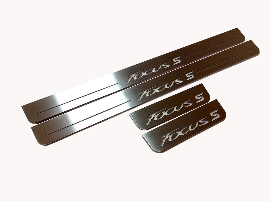 Ford Focus III 2011-2018 LED Door Sills PRO With Focus S Logo Ford Led Door Sills opdesign
