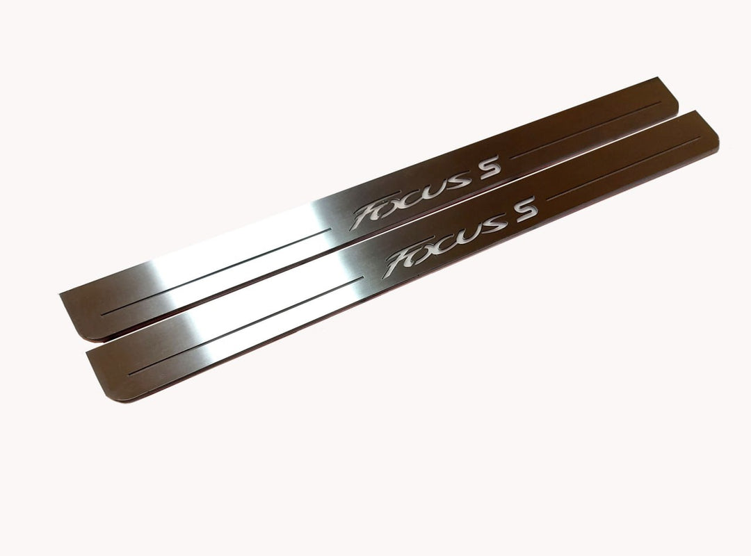 Ford Focus III 2011-2018 LED Door Sills PRO With Focus S Logo Ford Led Door Sills opdesign