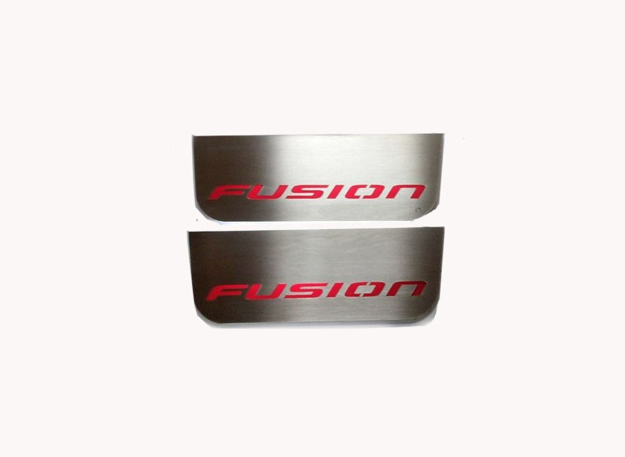 Ford Fusion 2012+ LED Door Sills PRO With FUSION Logo