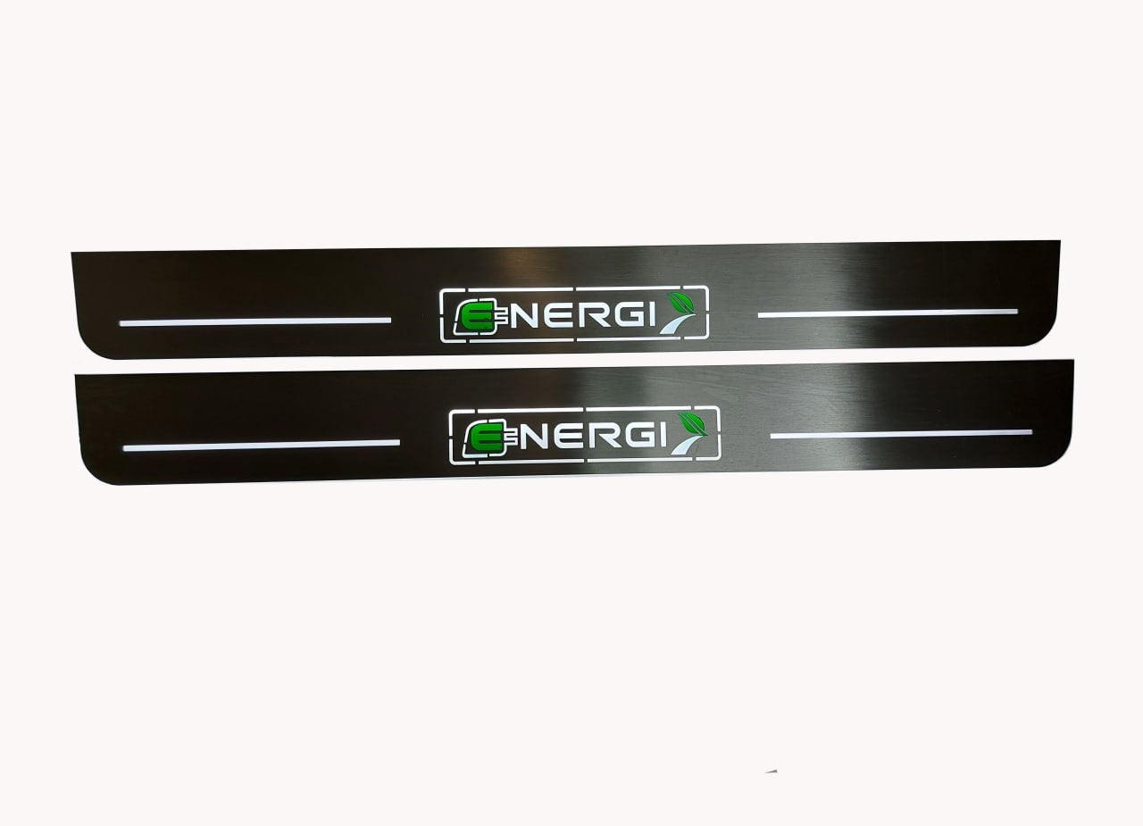 Ford Fusion II 2012-2020 LED Door Sills PRO With Energi Logo (Type 2) Ford Led Door Sills opdesign