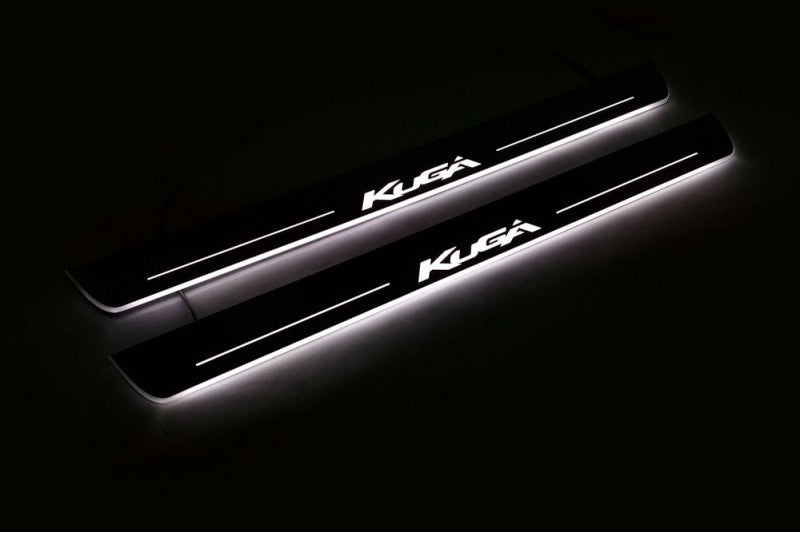 Ford Kuga II LED Door Sill With Logo Kuga - decoinfabric