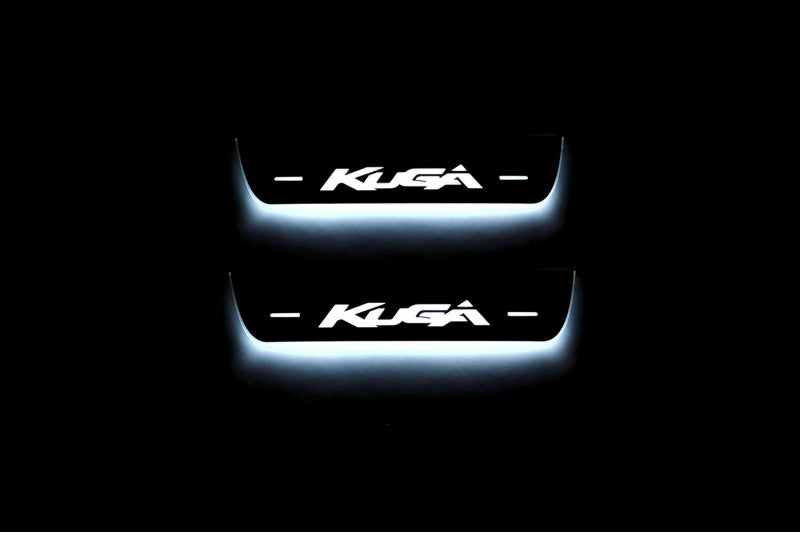 Ford Kuga II LED Door Sill With Logo Kuga - decoinfabric