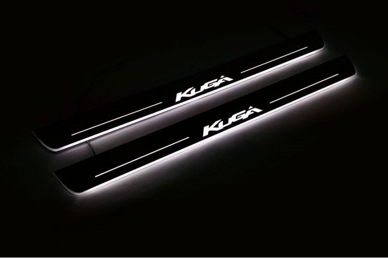 Ford Kuga II 2013-2020 LED Door Sill With Logo Kuga Ford Led Door Sills opdesign