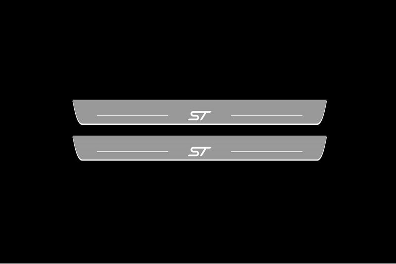 Ford Fiesta 2008-2017 Door Sill Protectors With Logo ST Ford Led Door Sills opdesign