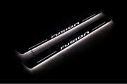 Ford Fusion II 2012-2020 LED Door Sills PRO With Logo Fusion Ford Led Door Sills opdesign